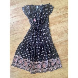 Misa Los Angeles midi ruffle dress M